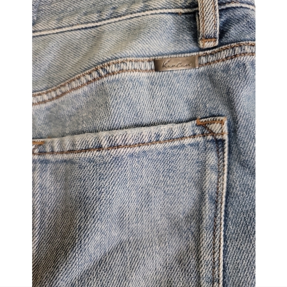 Kancan Relaxed Bermuda Jean Shorts 26 100% Cotton Raw Hem or Cuff 5" inseam - Picture 4 of 6